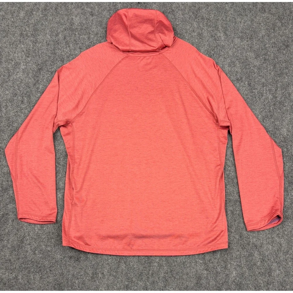 Vineyard Vines Performance Hoodie Mens XL Red Heathered Long Sleeve Fishing Top